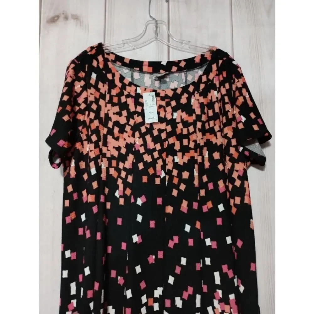 Avenue Dress Ladies 22 Black Coral Short sleeve‎ light weight